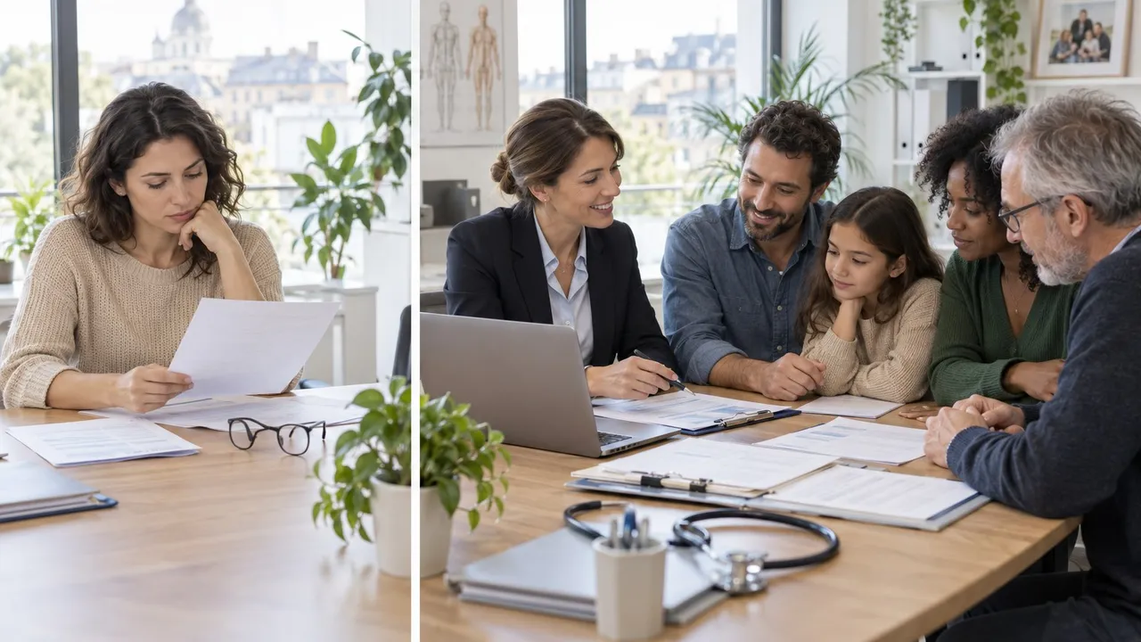 Comparer les deux cadres et repérer les cas où la couverture d'entreprise ne suffit pas.